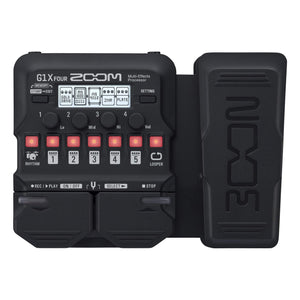 Zoom G1X FOUR Guitar Multi-Effects Processor with Expression Pedal, With 70+ Built-in Effects, Amp Modeling, Looper, Rhythm Section, Tuner, Battery Powered