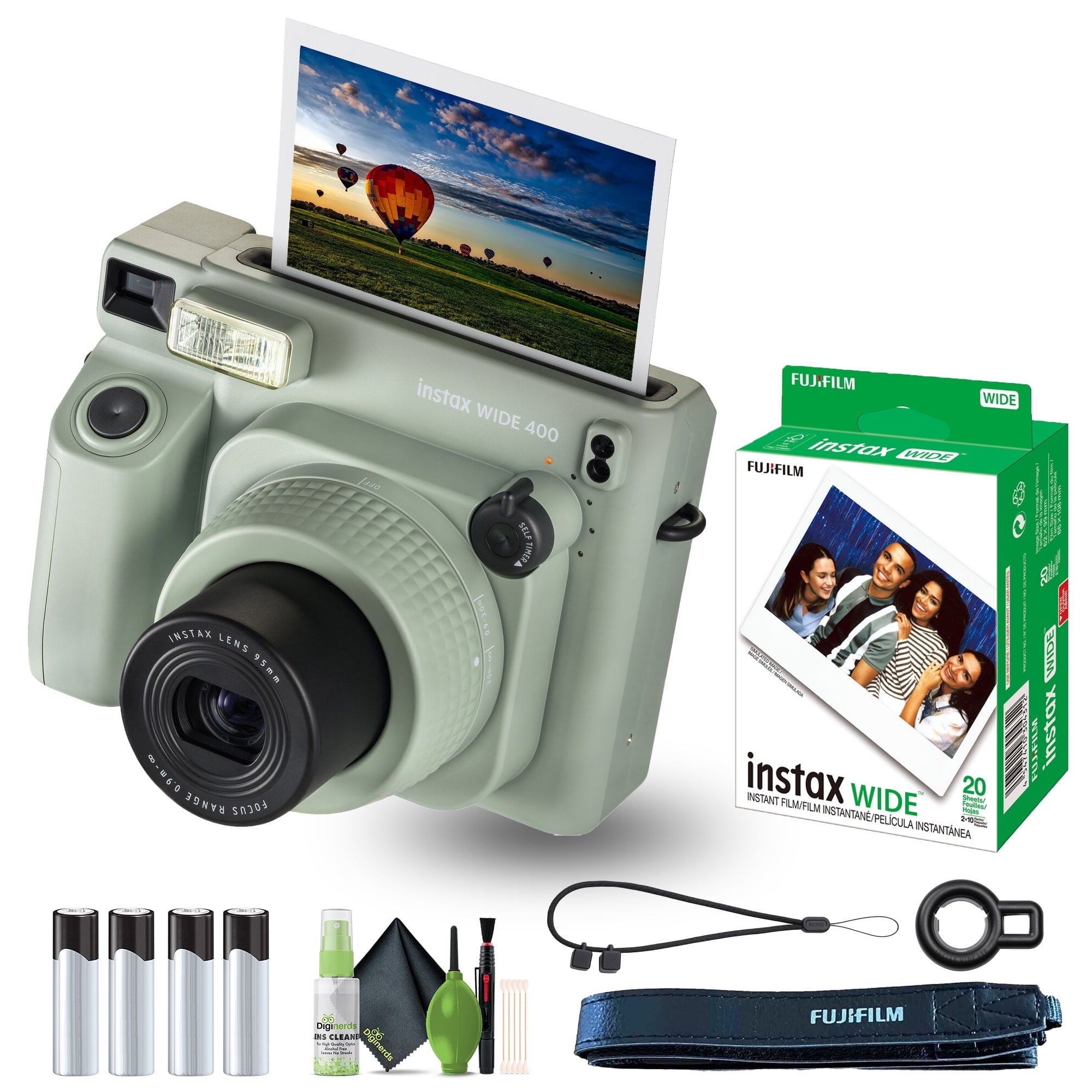Fujifilm Instax Wide 400 Instant Film Camera With WIDE Instant Film Bundle