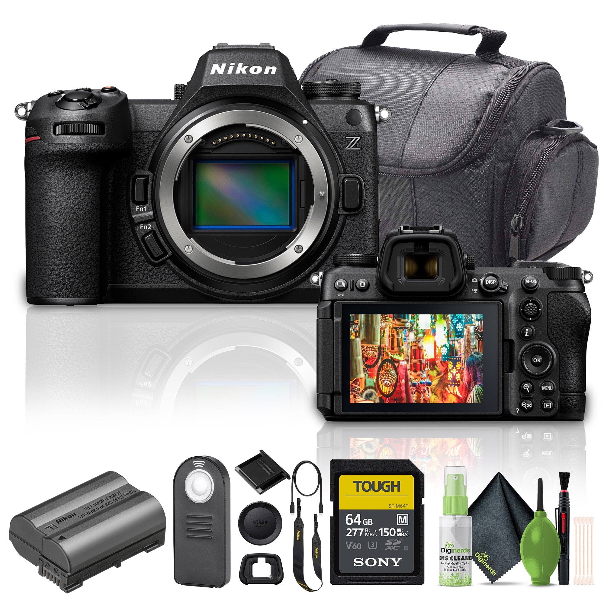 Nikon Z6III Mirrorless Camera 1890 Bundle with 64GB Memory Card and More