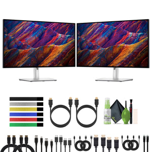 Dell Ultrasharp U2723qe 27" Ips 4k Monitor With Usb C Docking Hub Bundle