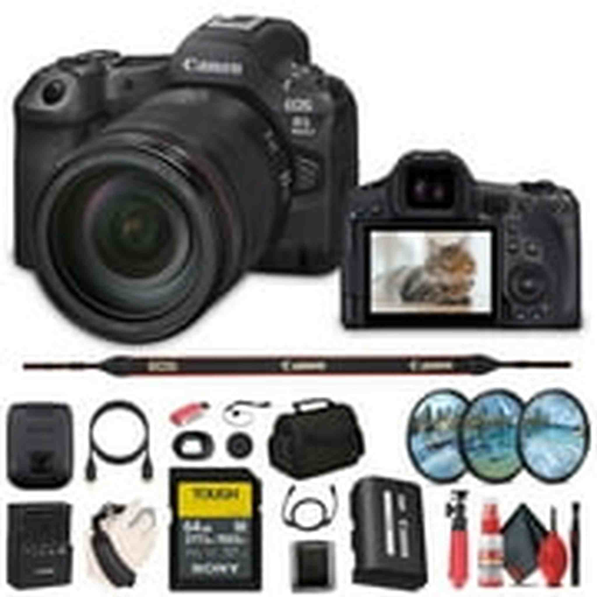 Canon EOS R5 Mark II Mirrorless Camera with 24-105mm f/4 Lens 6536C012 Bundle Canon