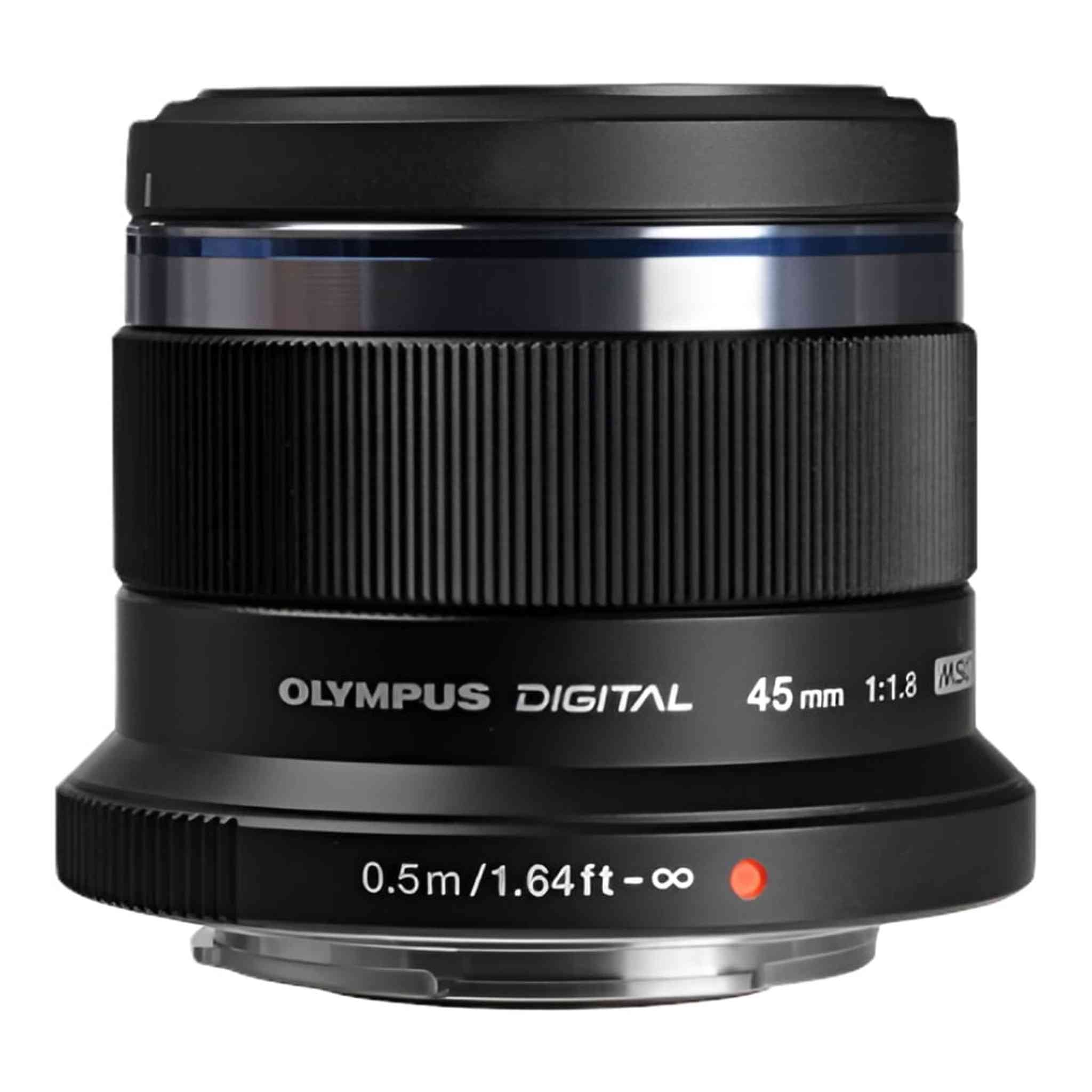 Olympus M.Zuiko Digital 45mm F1.8 Lens, for Micro Four Thirds Cameras Black Olympus