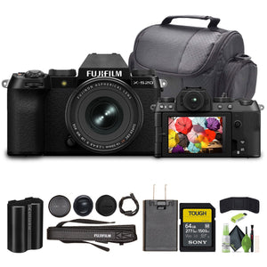 Fujifilm X-S20 Mirrorless Camera With XF16-50mmF2.8-4.8 R LM WR Black, Bundle