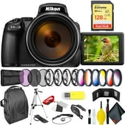 Nikon COOLPIX P1000 Digital Camera + 128GB Sandisk Extreme Memory Card Professional Bundle International Model