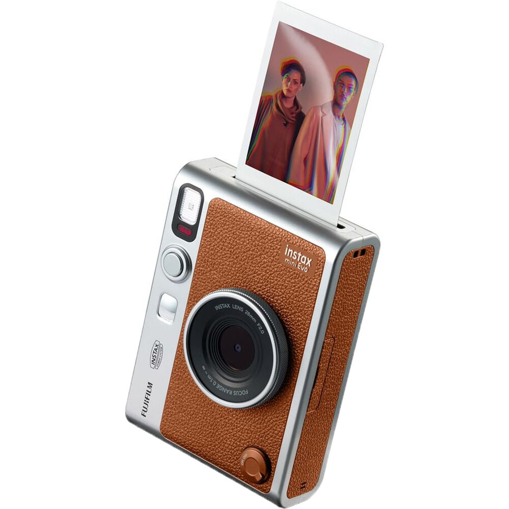 Fujifilm Instax Mini EVO Instant Camera - Brown