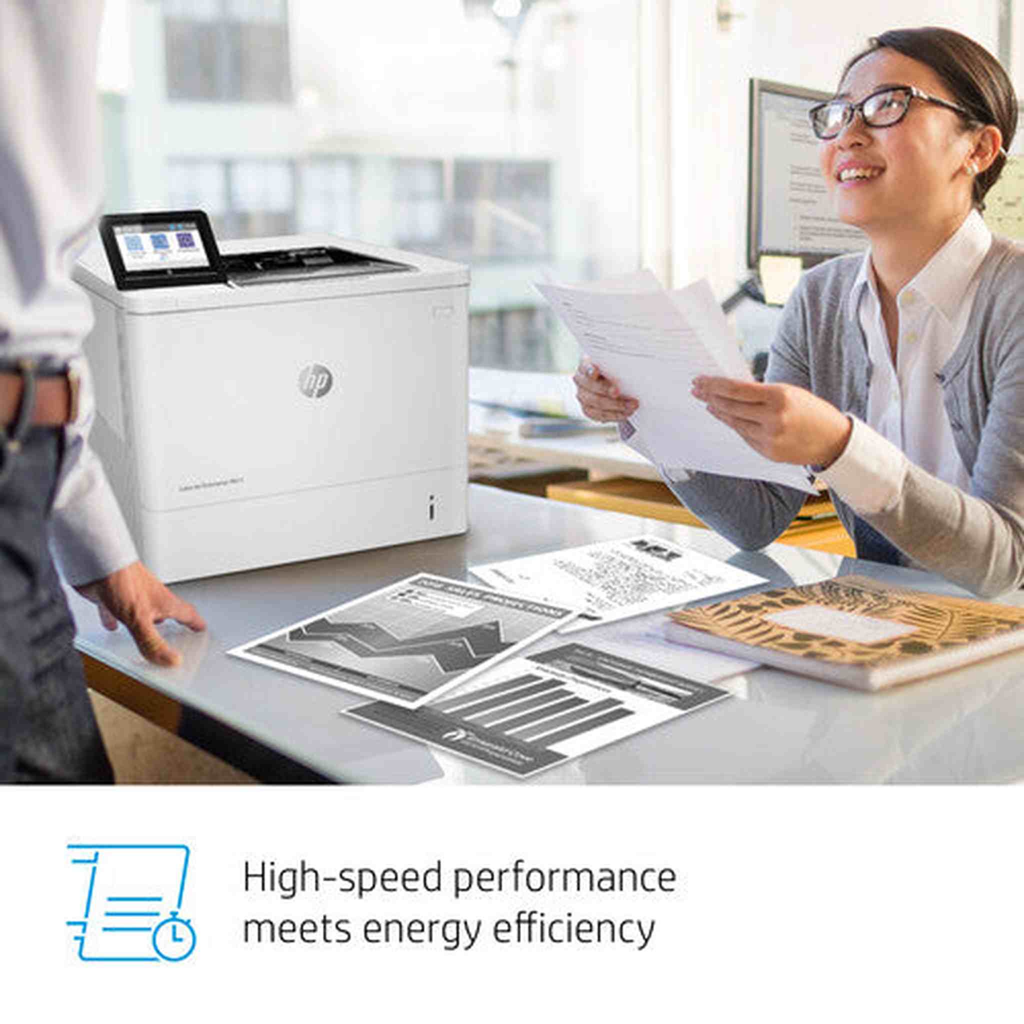 HP LaserJet Enterprise M611dn Monochrome Printer Bundle