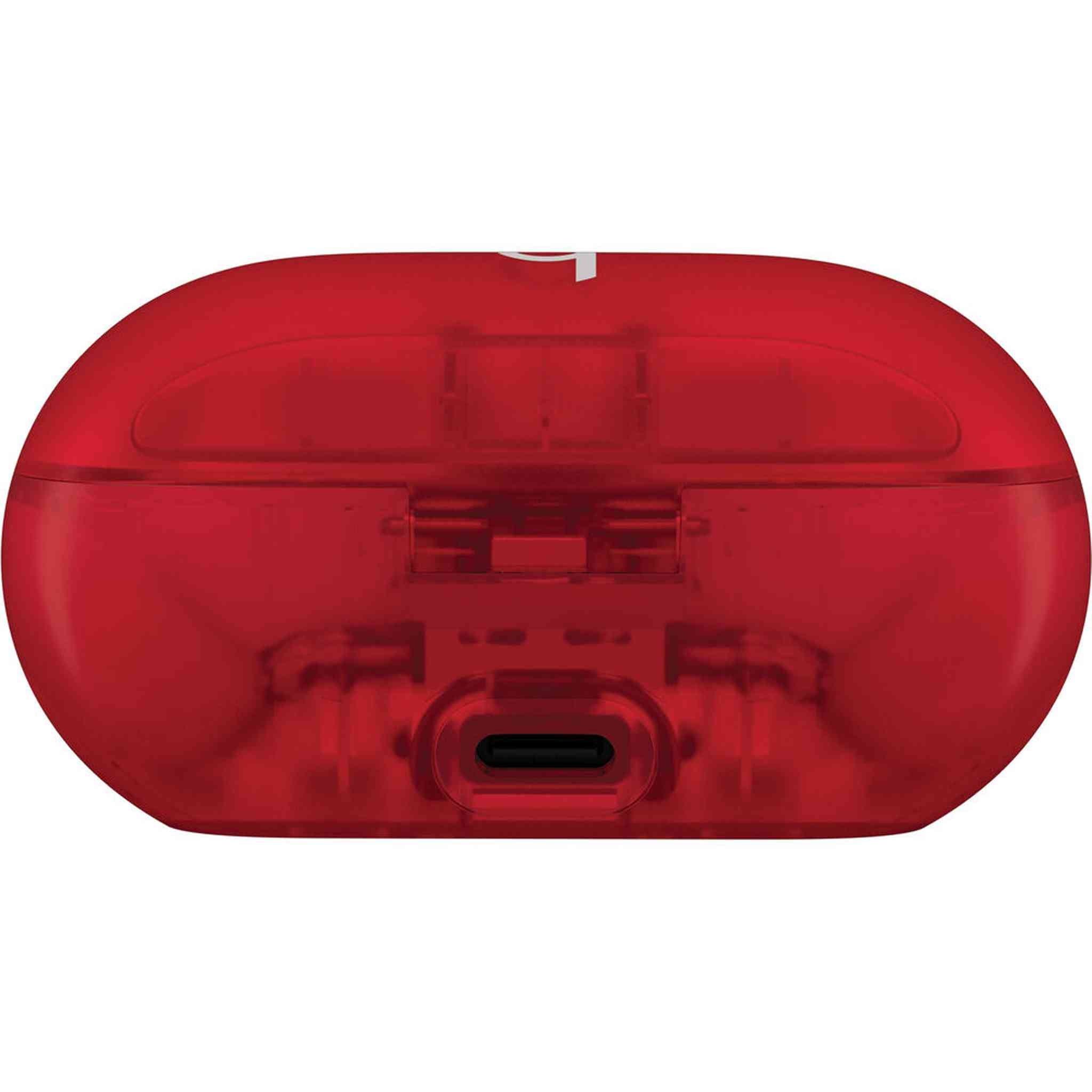 Beats Solo Buds, Wireless Bluetooth Earbuds Transparent Red Bundle With More Accessories