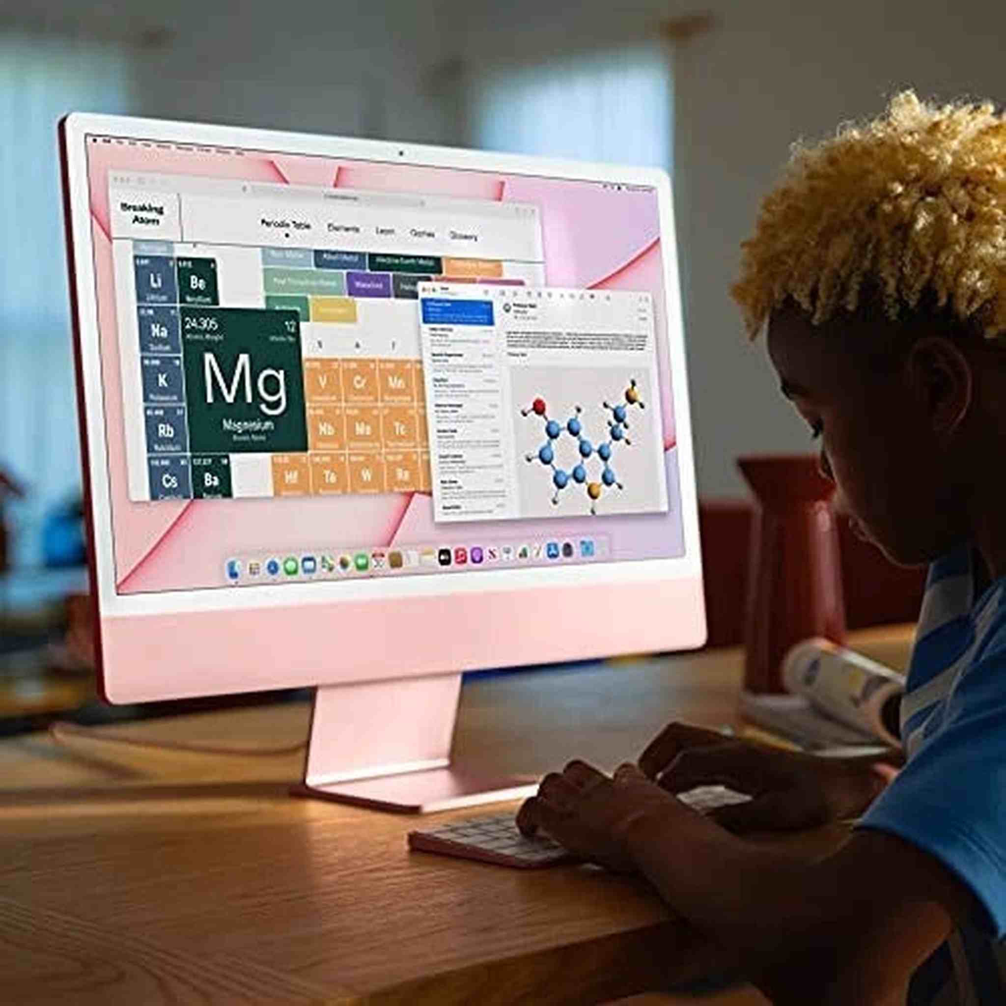 Apple iMac 24-inch, Apple M1 chip, 8-Core CPU and 7core GPU + AirPods 4 + More - Reconditioned Apple