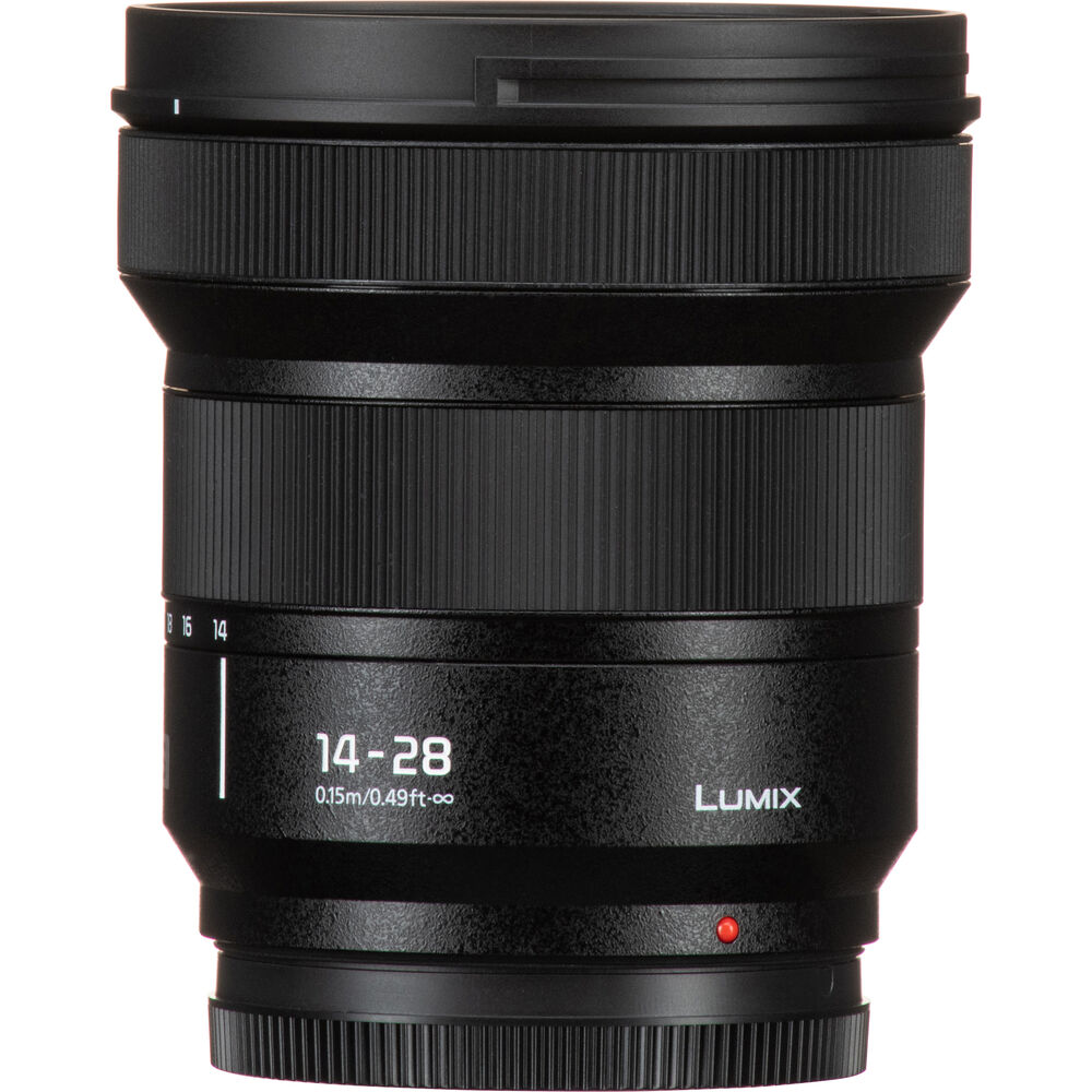 Panasonic LUMIX S Series Camera Lens, 14-28mm F4-5.6 Ultra Wide-Angle Zoom Lens with Macro Capability, S-R1428