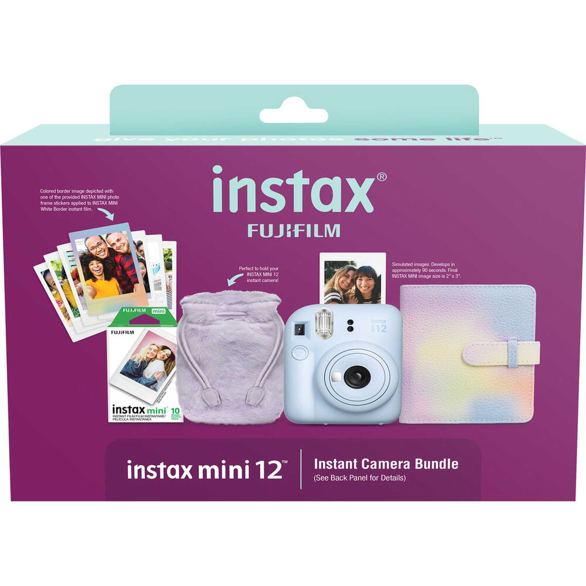 FUJIFILM INSTAX MINI 12 Instant Film Holiday Camera- Blue + 40 Instant Film