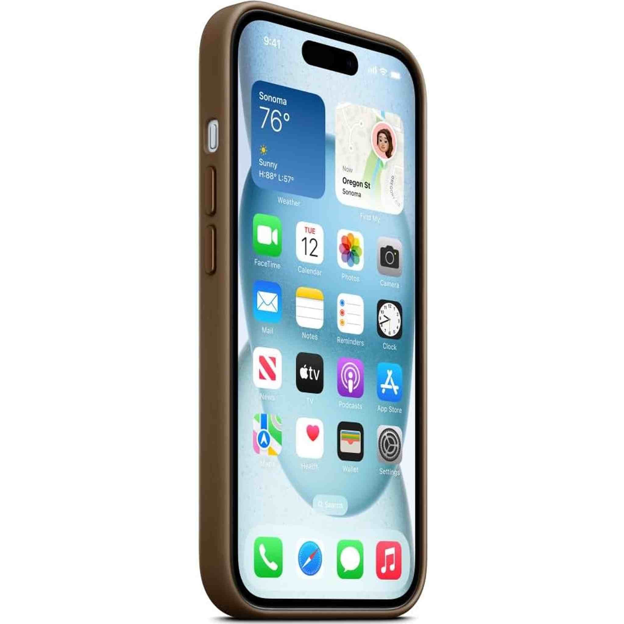 Apple iPhone 15 Finewoven Case - Taupe Bundle Apple