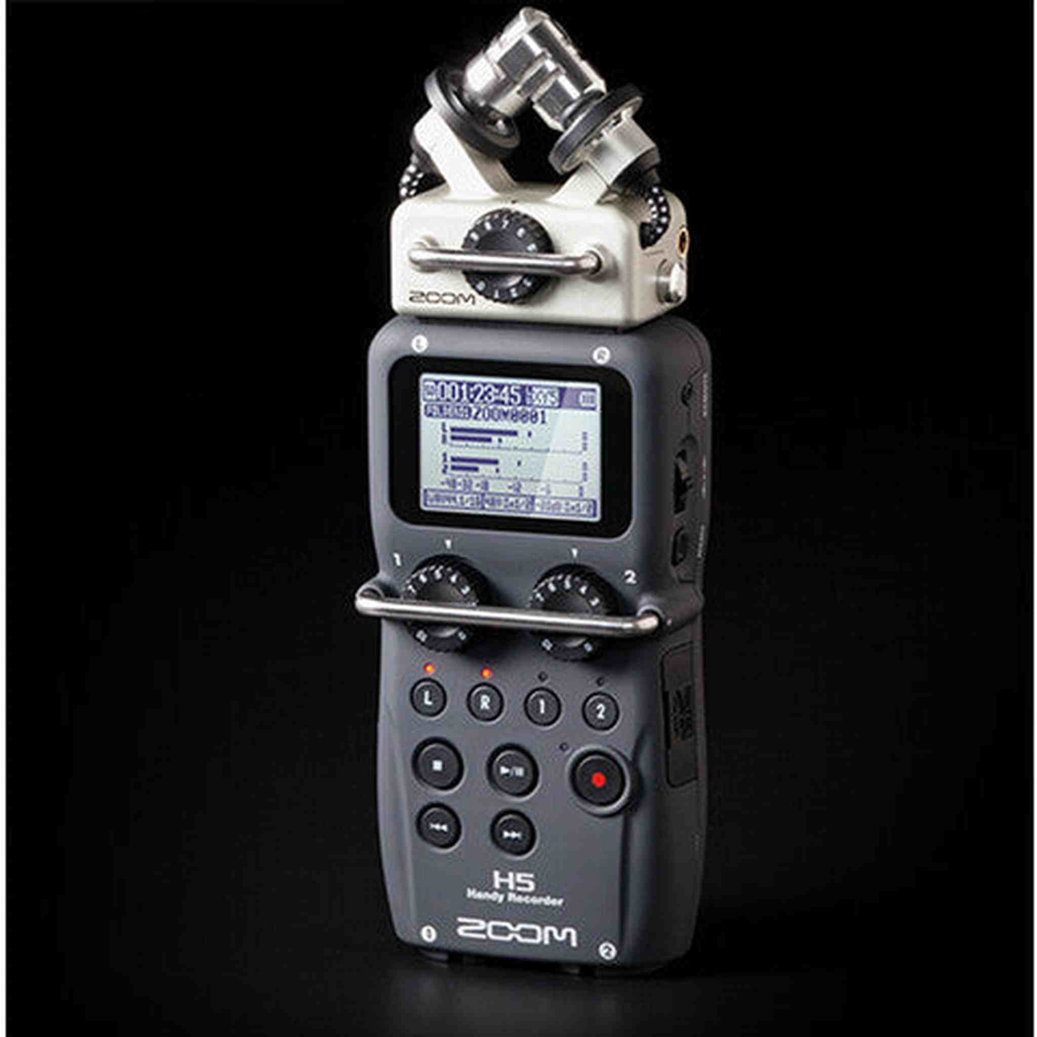 Zoom H5 4-Track Portable Recorder for Audio for Video, Music, and Podcasting, Stereo Microphones, 2 XLR/TRS Inputs, USB Audio Interface, Battery Powered