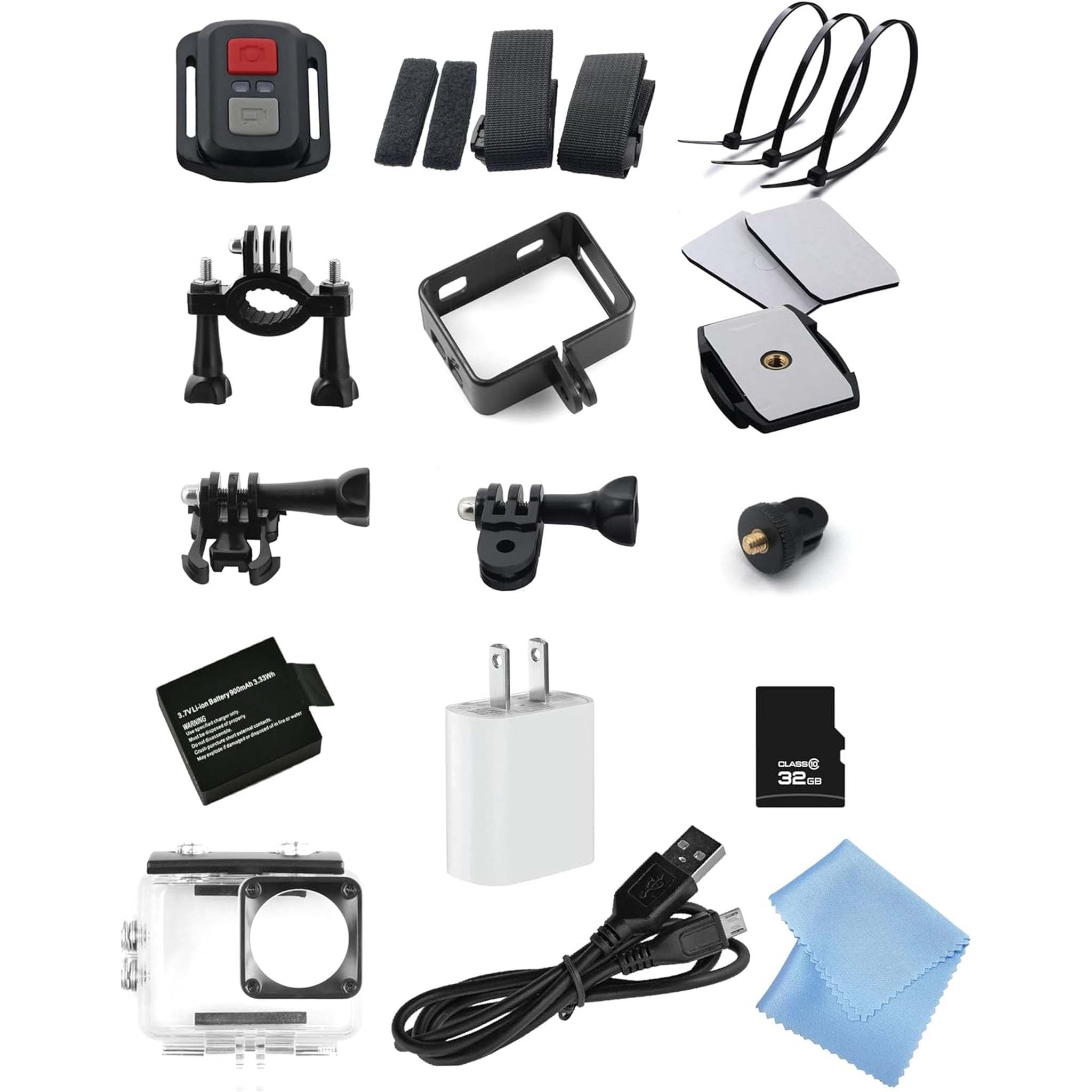 Minolta MNX5K1 5K Ultra HD, 24 MP Action Camera Kit, Waterproof Case- Bundle Kit Minolta