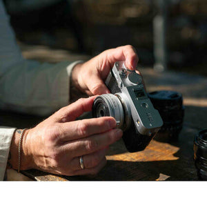 FUJIFILM X-E5 Mirrorless Digital Camera with XF 23mm f/2.8 Lens Black , Printer - White