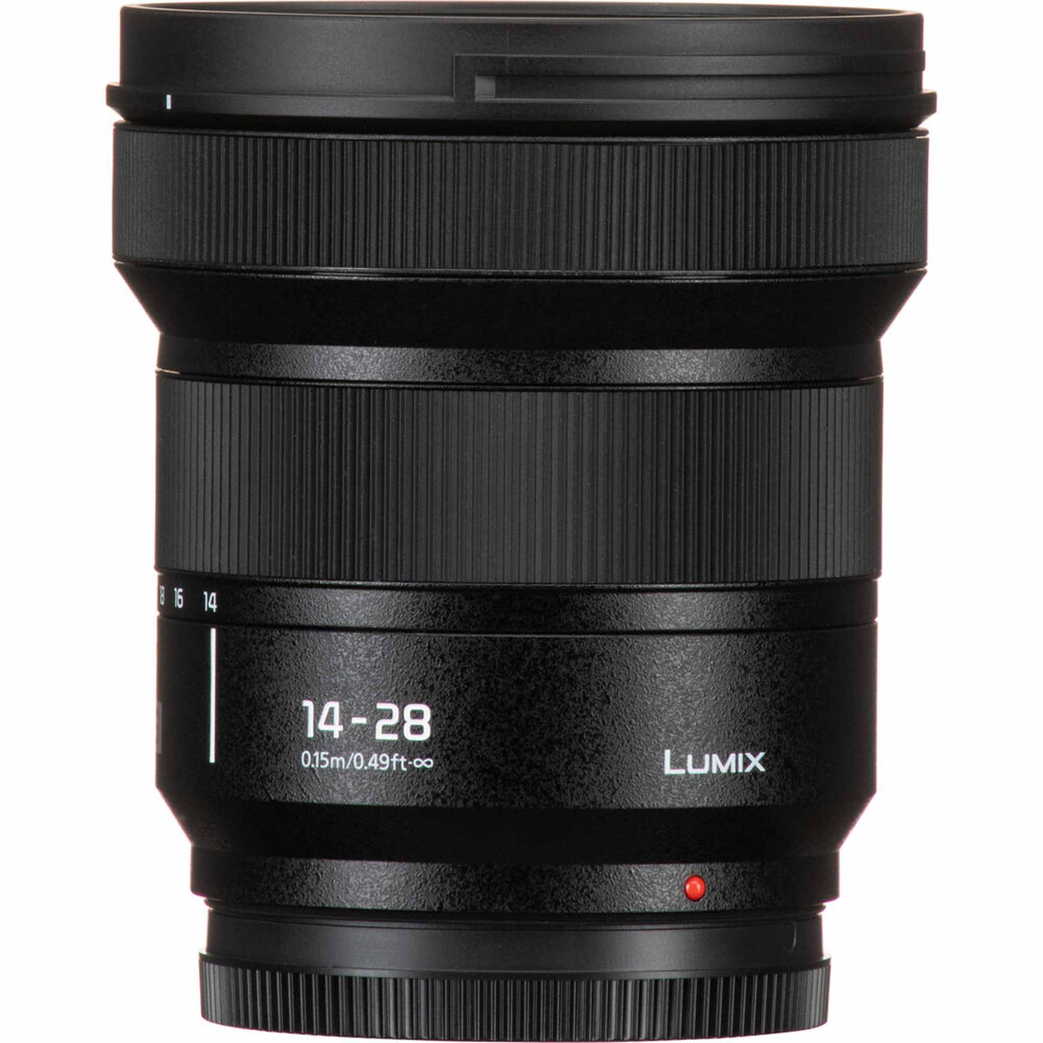 Panasonic LUMIX S Series Camera Lens, 14-28mm F4-5.6 Ultra Wide-Angle Zoom Lens with Macro Capability, S-R1428