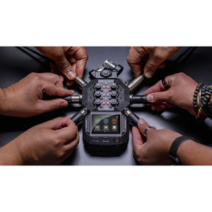Zoom H8 12-Track Portable Recorder, Stereo Microphones, 6 Inputs, Touchscreen Interface, USB Audio Interface, Battery Powered, for Stereo/Multitrack Audio for Video, Podcasting, and Music