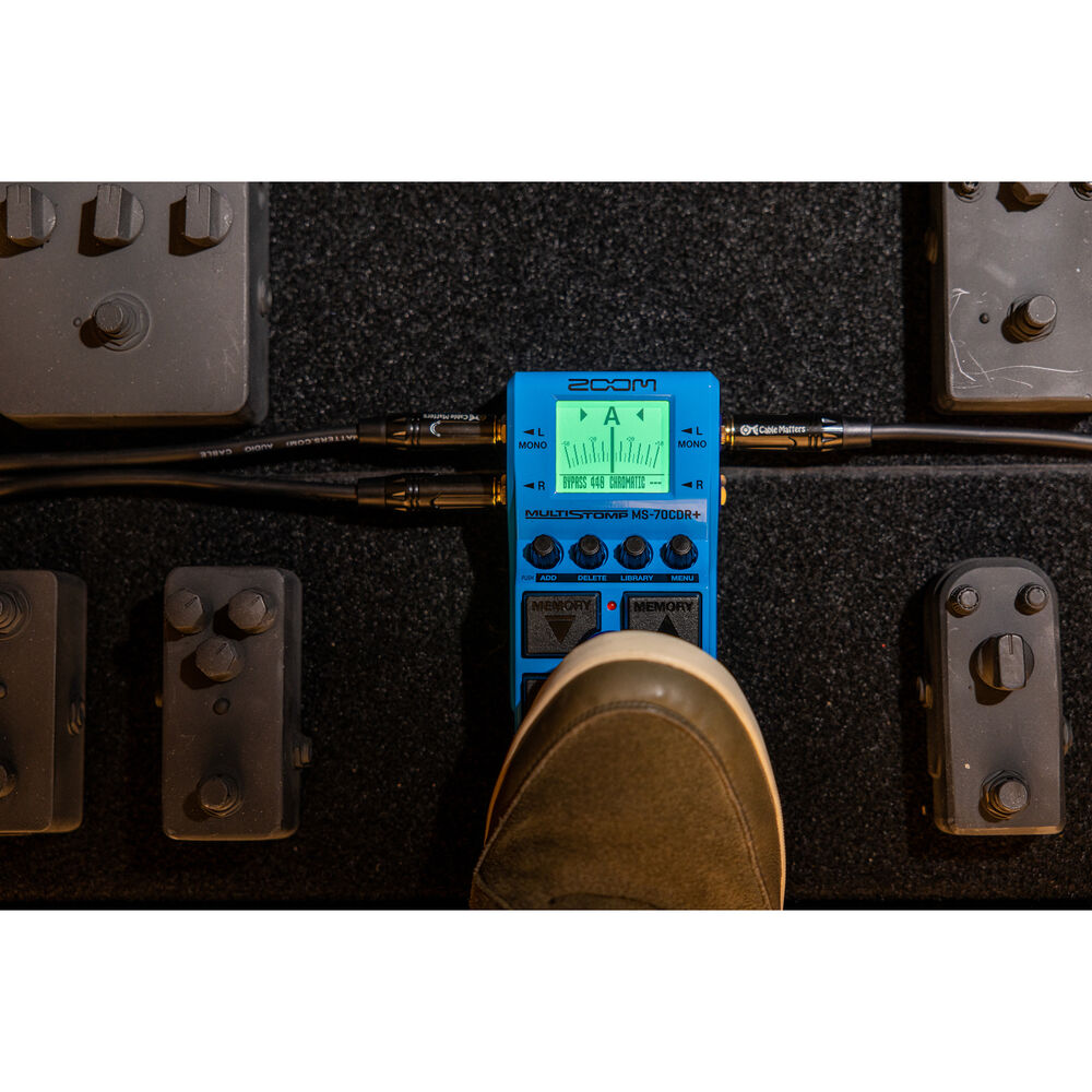 Zoom MS-70CDR+ Multi-FX Pedal + Balanced Interconnect, Bundle
