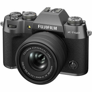 Fujifilm X-T50 Mirrorless Digital Camera XC15-45mmF3.5-5.6 OIS PZ Lens Bundle