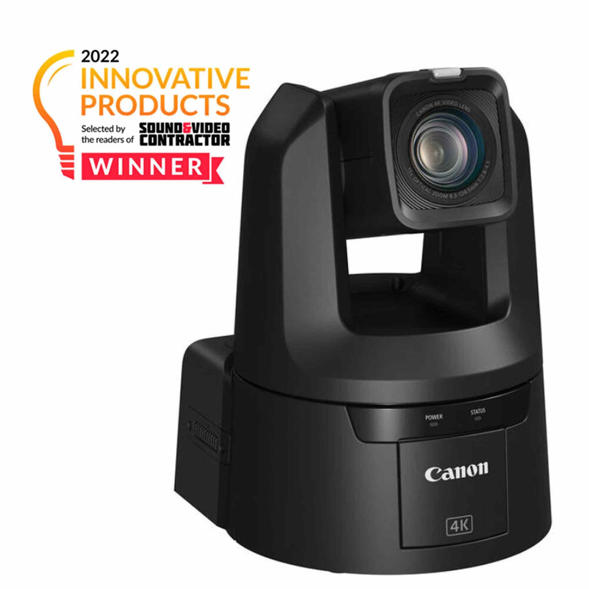 Canon CR-N500 Professional 4K NDI PTZ Camera with 15x Zoom Satin Black + More Bundle Canon