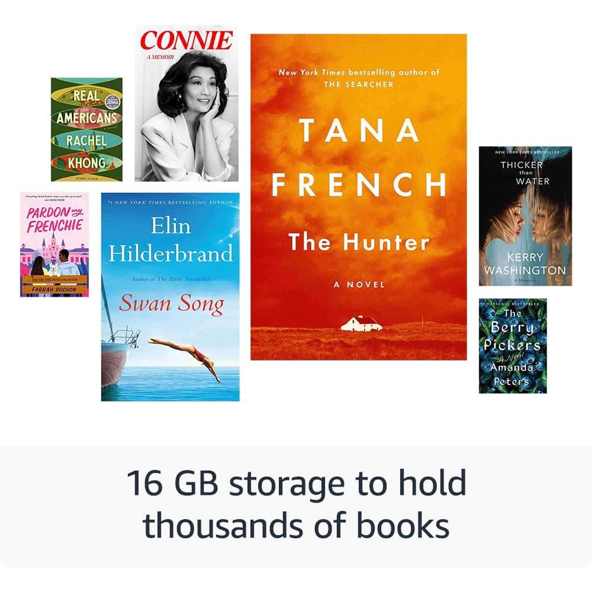 Kindle 16 GB - 2024 - Lightest and most compact Kindle, with glare-free display, faster page turns, adjustable front light, and long battery life - Black + More