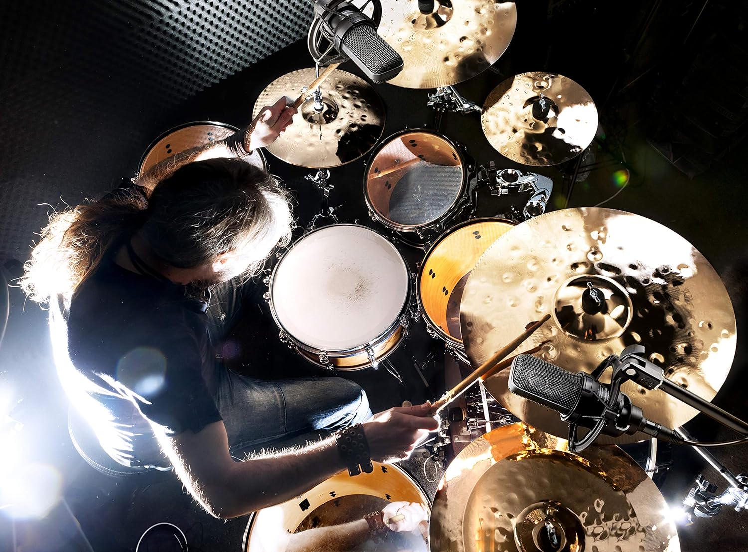 Audio-Technica AT4040 Cardioid Condenser Microphone, 10 Ft XLR Cable, Bundle