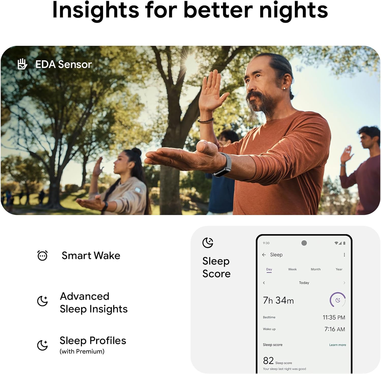 Fitbit Charge 6 Fitness Tracker Smartwatch- Porcelain/Silver Bundle
