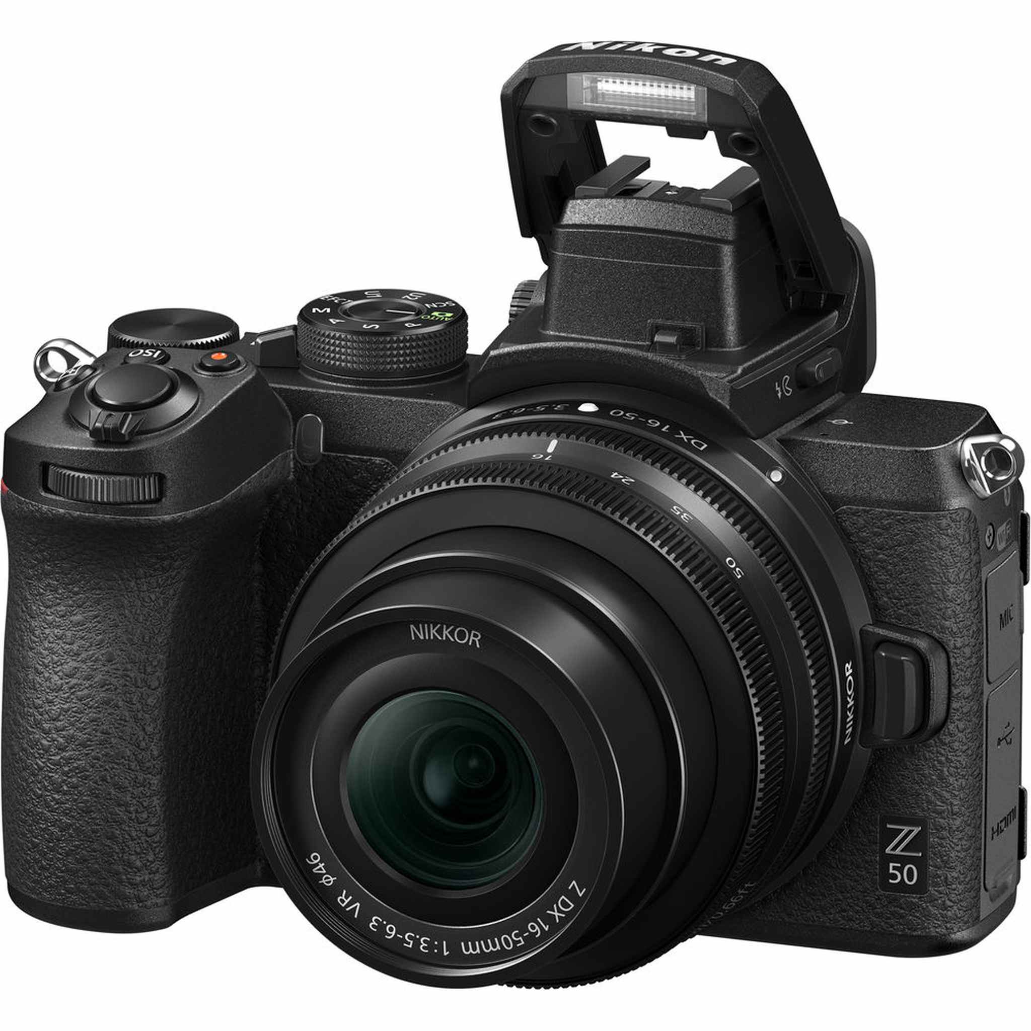Nikon Z50 Compact Lightweight Mirrorless Camera with 16-50mm and 50-250mm Lenses 1632 Bundle