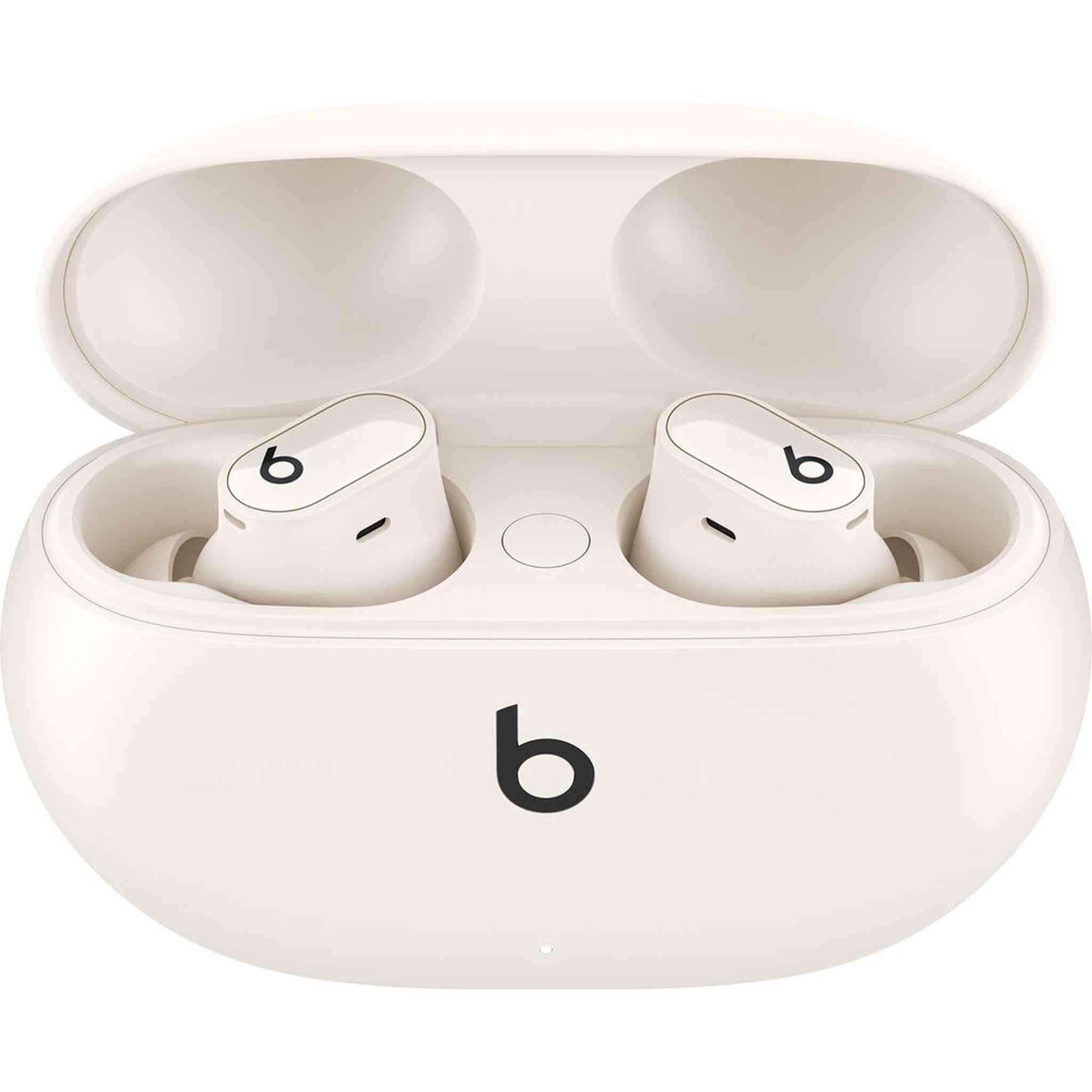 Beats by Dr. Dre Studio Buds+ Noise Canceling True Wireless In-Ear Headphones Ivory Bundle with Accessories