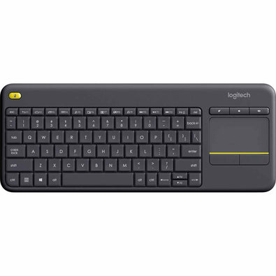 Logitech K400 Plus Wireless Touch TV Keyboard with Easy Media Control and Built-In Touchpad