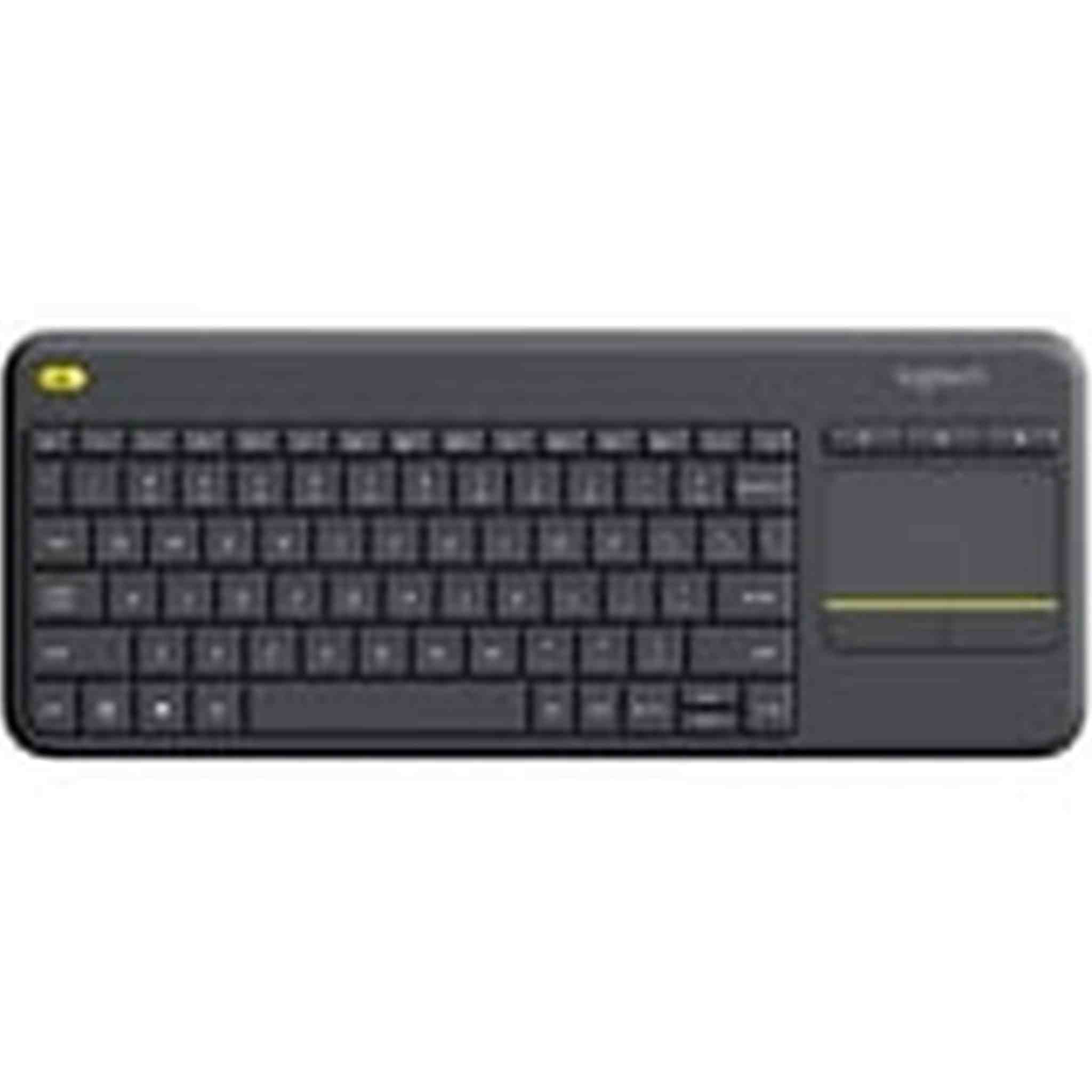 Logitech K400 Plus Wireless Touch TV Keyboard with Easy Media Control and Built-In Touchpad