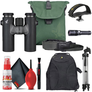 Swarovski 10x30 CL Binocular Anthracite, Urban Jungle Kit with Accessories Outdoor Bundle Swarovski
