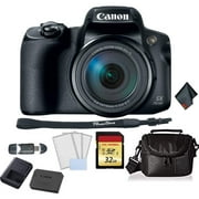 Canon PowerShot SX70 HS Digital Camera Bundle with 32GB Memory Card + SD Card USB Reader + LCD Screen Protectors and Mor