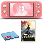 Nintendo Switch Lite with 6Ave Cloth and The Legend of Zelda: Breath of the Wild