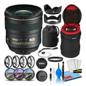Nikon AF-S 24mm f/1.4G ED Prime Lens 2184 Intl Model Bundle