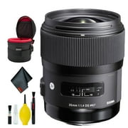 Sigma 35mm f/1.4 DG HSM Art Lens for Nikon F (Intl) Deluxe Bundle