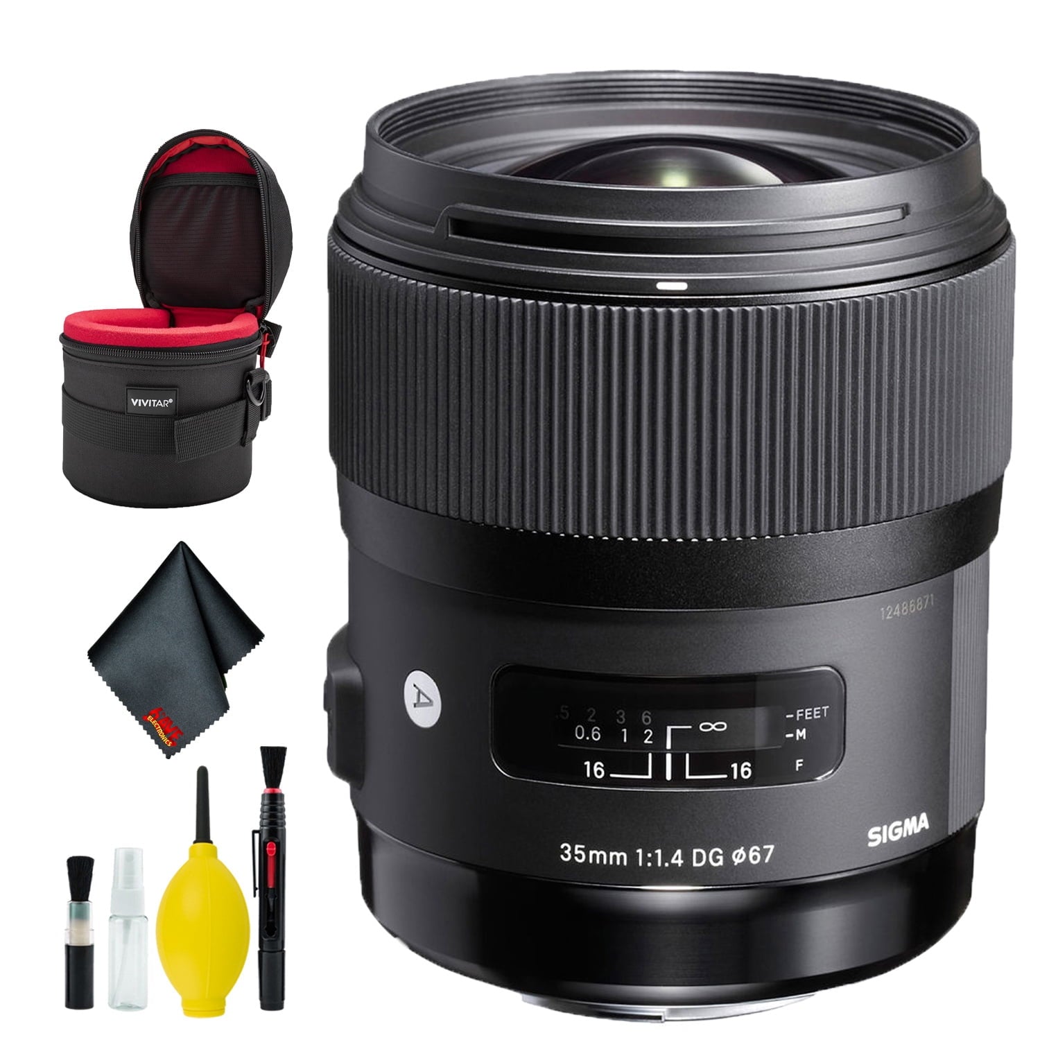 Sigma 35mm f/1.4 DG HSM Art Lens for Nikon F Intl Deluxe Bundle