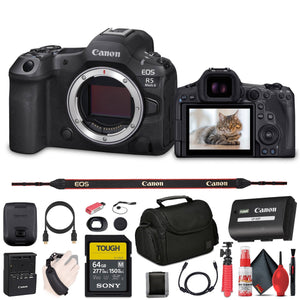 Canon - EOS R5 Mark II Mirrorless Camera, 45MP, Full-Frame Hybrid Camera, 8K Video Bundle