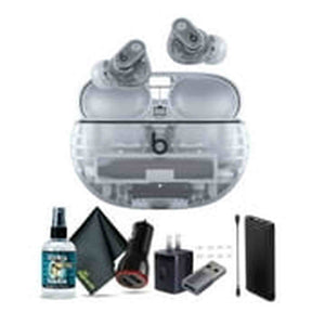 Beats by Dr. Dre Studio Buds+ Noise Canceling True Wireless In-Ear Headphones Transparent Bundle with Accessories Beats