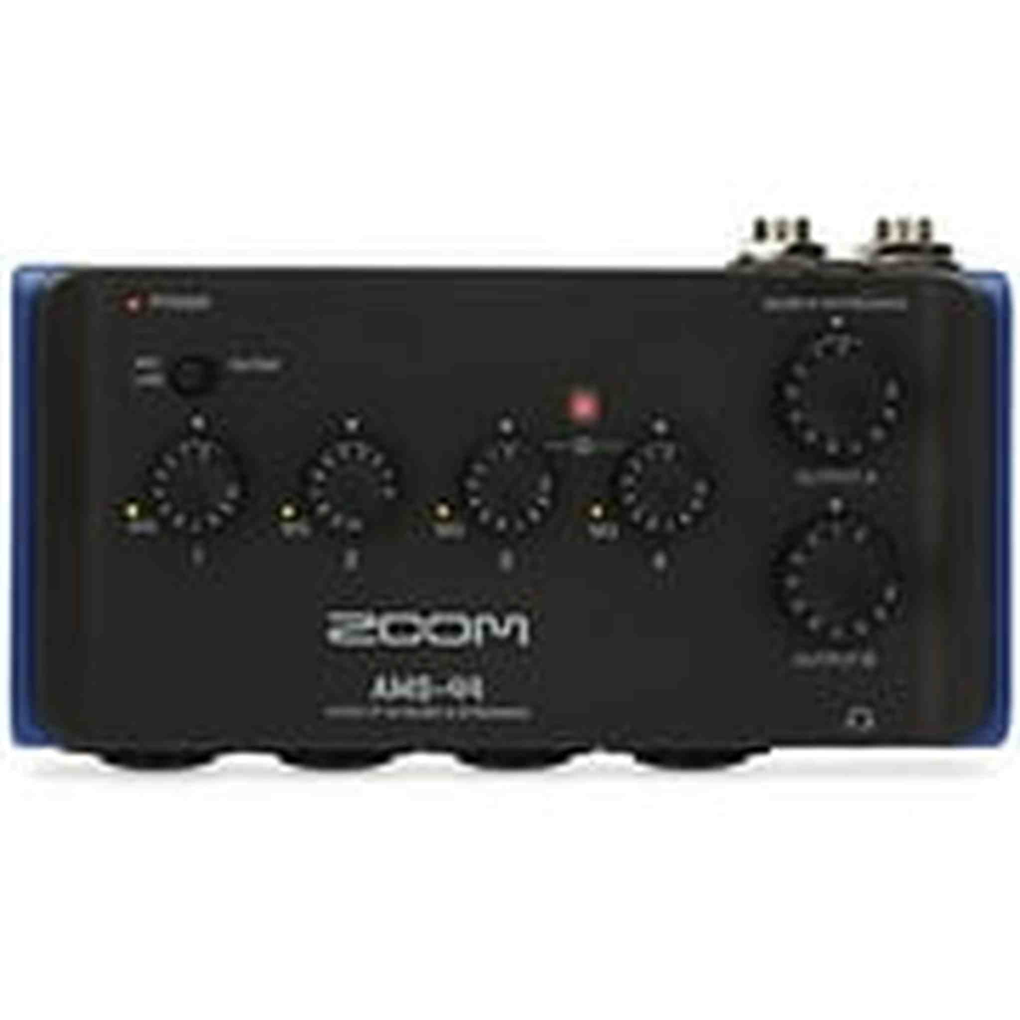 Zoom AMS-44 USB Audio Interface, 4 Inputs, 4 Outputs, Loopback, Direct Monitoring, Bus-Powered, for Recording and Streaming on PC, Mac, iOS, and Android
