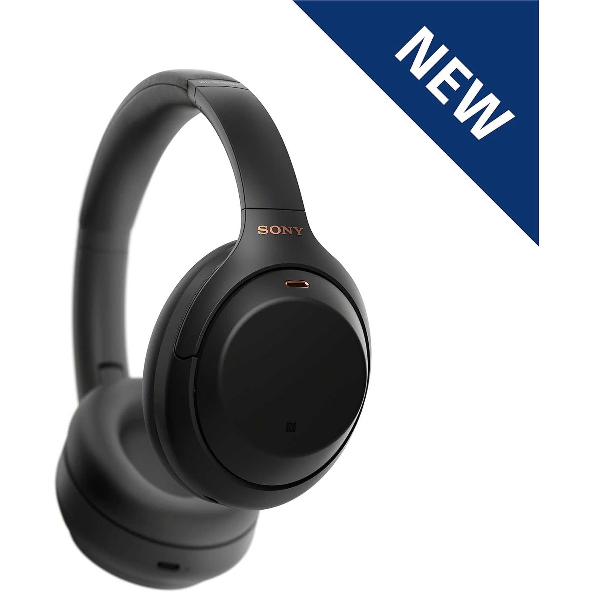 Sony WH-1000XM4 Wireless Industry Leading Noise Canceling Overhead Headphones with Mic for Phone-Call and Alexa Voice Control, Black