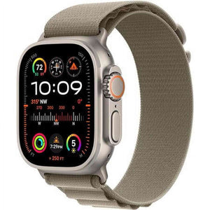 Apple Watch Ultra 2 GPS + Cellular 49mm Smartwatch with Rugged Titanium Case & Olive Alpine Loop Small. Fitness Tracker, Precision GPS, Action Button, Extra-Long Battery Life, Carbon Neutral Apple