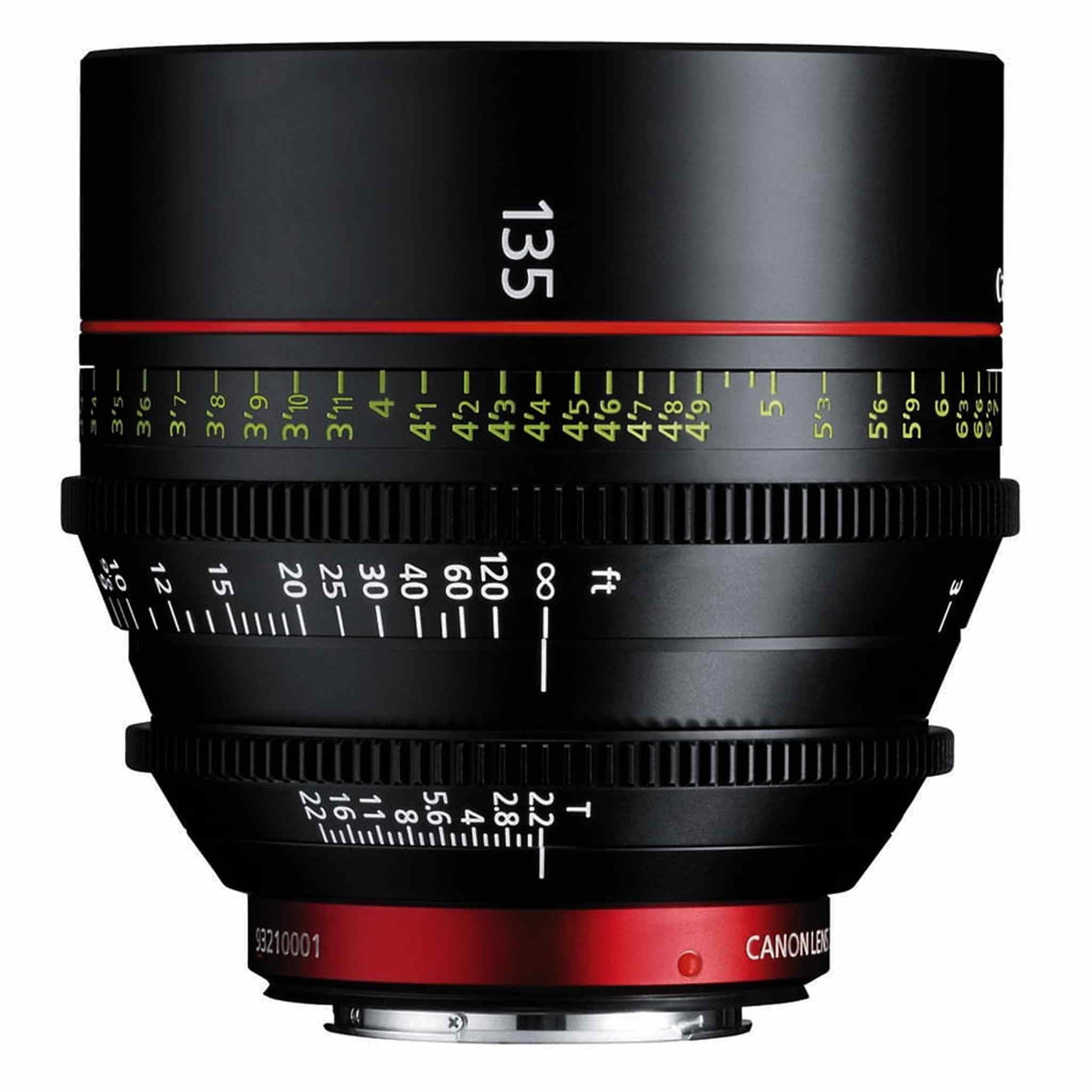 Canon CN-E 135mm T2.2 L F Cinema Prime Lens EF Mount