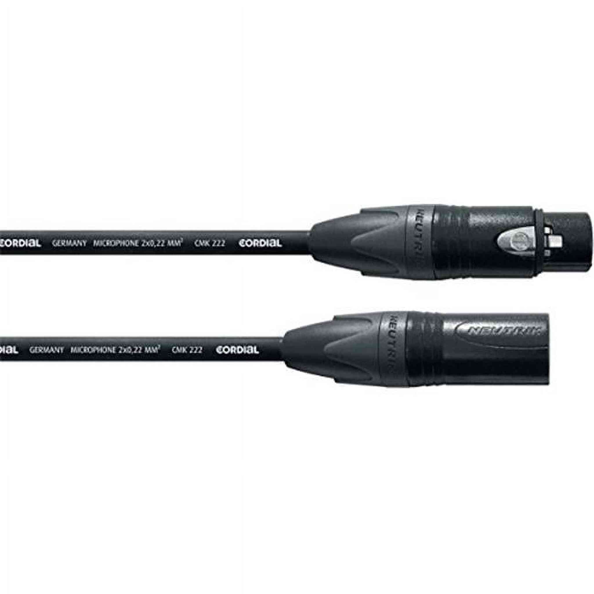 CORDIAL High-Performance Premium Balanced Microphone Cable; 33ft. CORDIAL