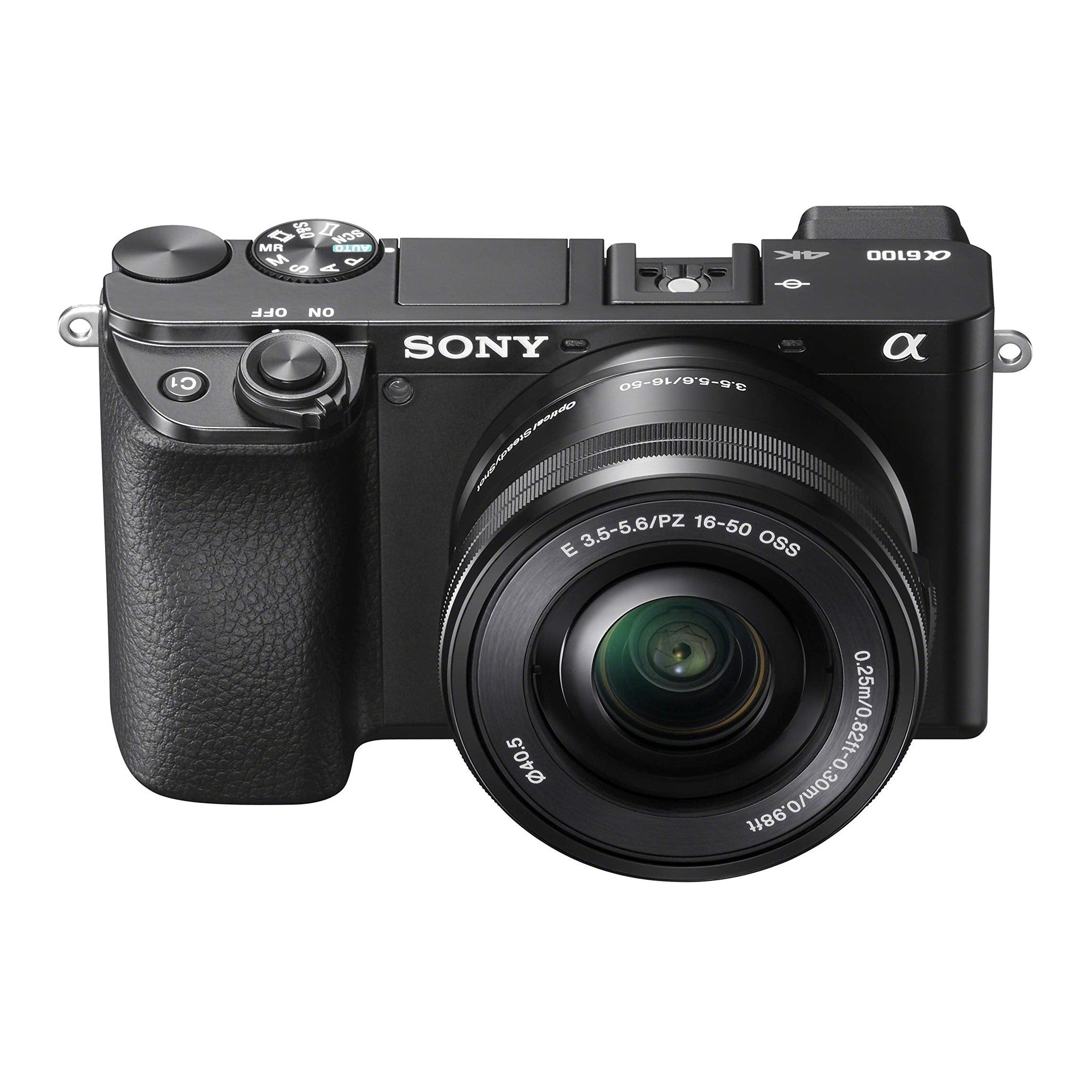 Sony Alpha a6100 24.2MP Mirrorless Camera - Black with 16-50mm Lens Kit - Reconditioned Sony