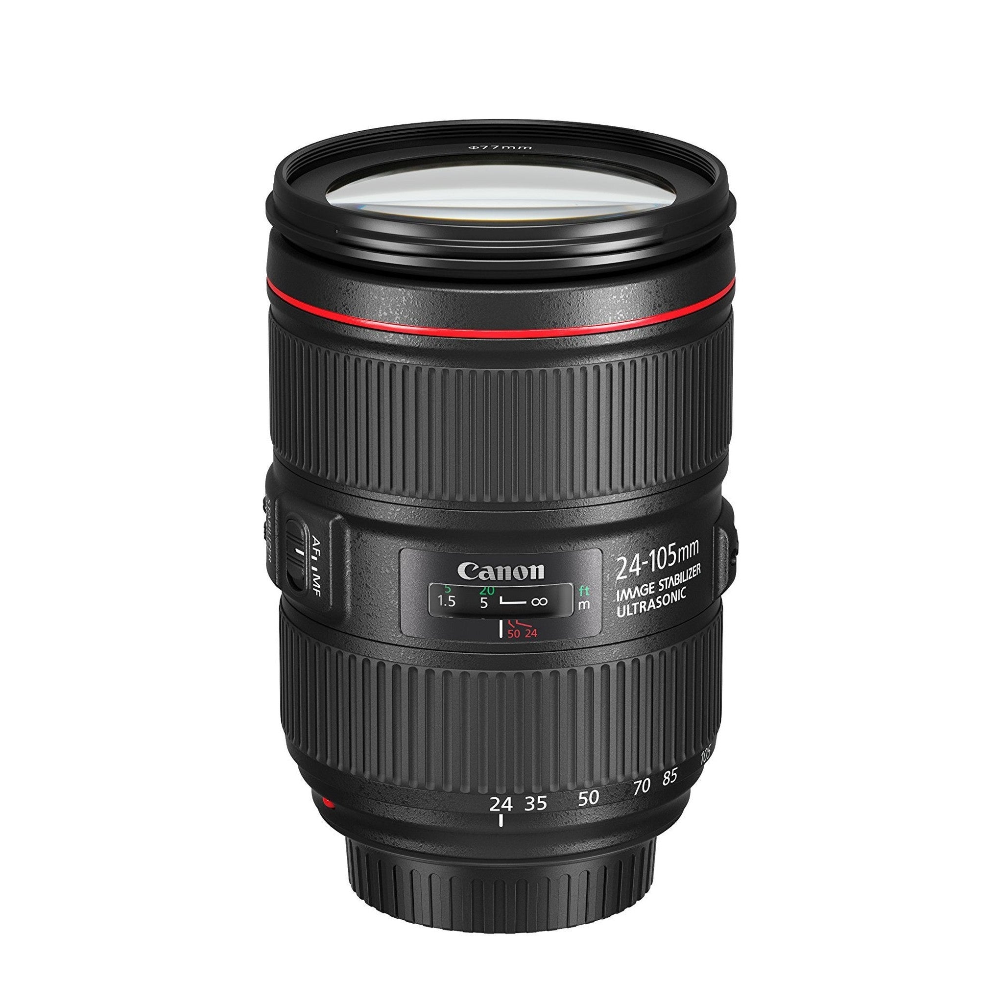 Canon 1380C002-cr EF 24-105mm f/4L is II USM Lens Renewed , Black - Reconditioned Canon