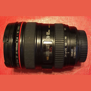 Canon 0344B002-IV EF 24-105mm f/4 L is USM Lens EOS SLR Cameras International Version No Warranty - Used Canon