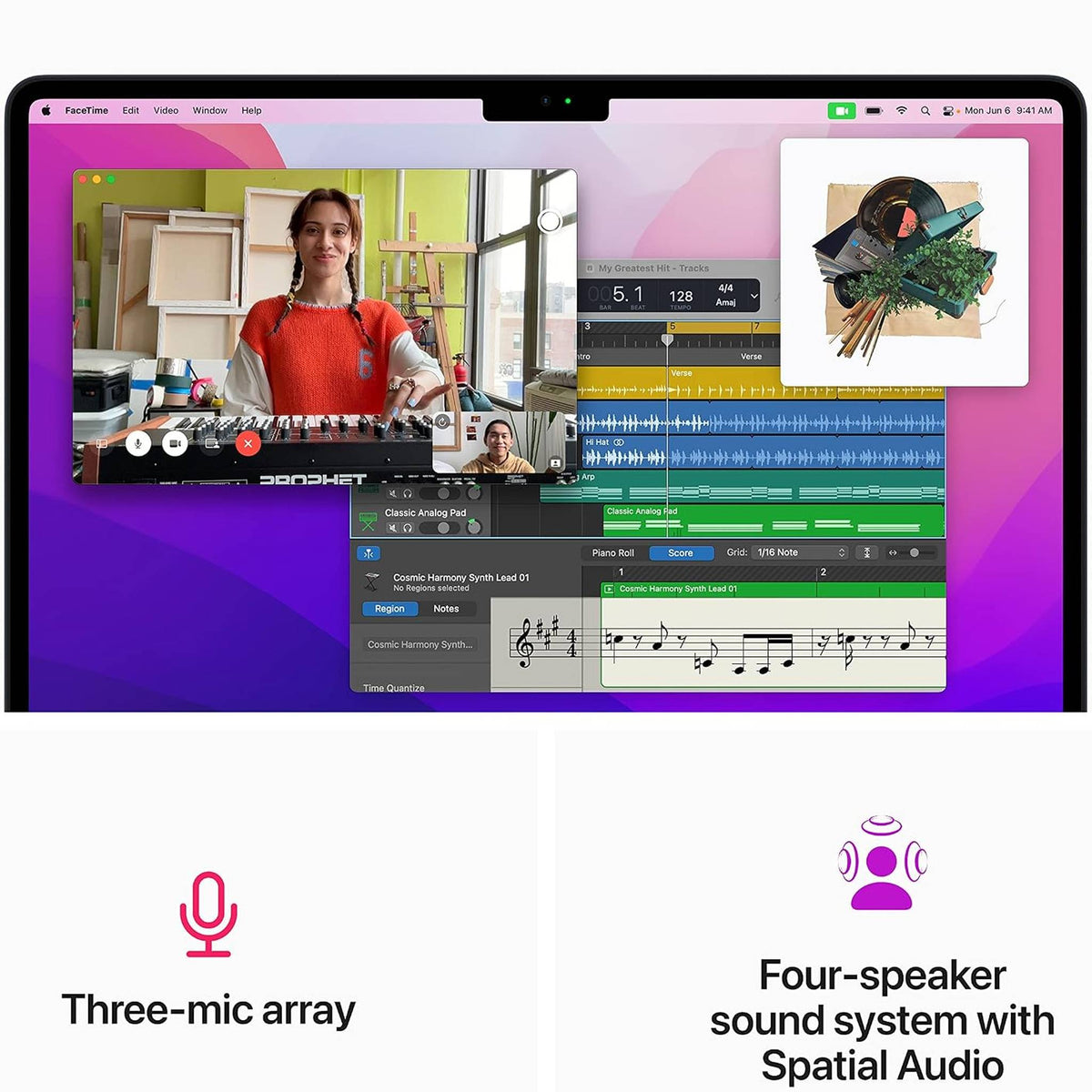 Apple 2023 MacBook Air Laptop with M2 chip: 15.3-inch Liquid Retina Display, 8GB Unified Memory, 256GB SSD Storage, 1080p FaceTime HD Camera, Touch ID. Works with iPhone/iPad; Space Gray - Reconditioned