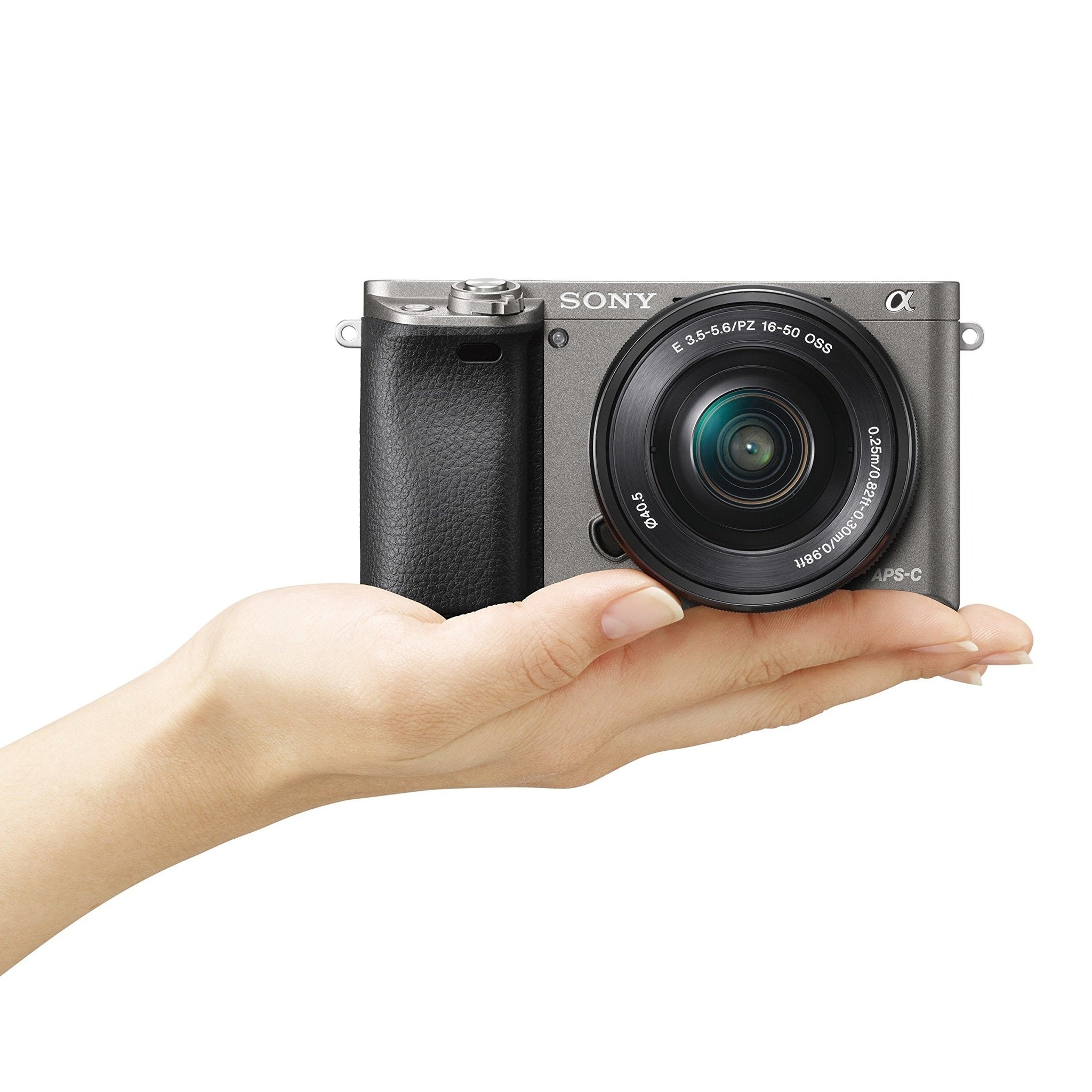 Sony Alpha a6000 Mirrorless Digital Camera with 16-50mm Lens, Graphite ILCE-6000L/H