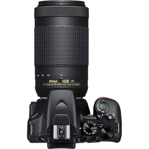 Nikon D3500 24.2MP DX-Format DSLR Digital Camera Dual Lens Kit - Japan Import - Used Nikon