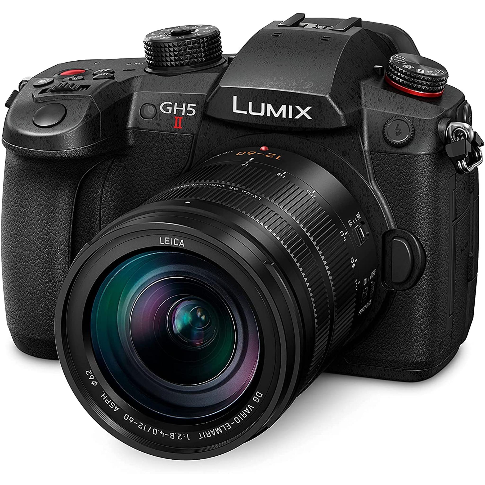 Panasonic LUMIX GH5M2 Mirrorless Digital Camera W/12-60mm F2.8-4.0 Leica Lens DC-GH5M2LK International Model Panasonic